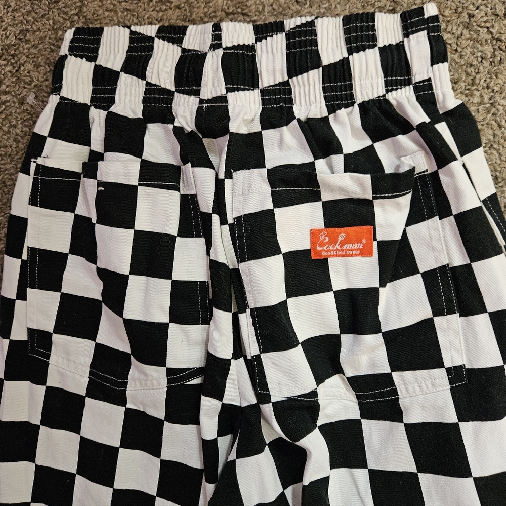 Cookman Black And White Checkered Chef Pants - Picture 8 of 8